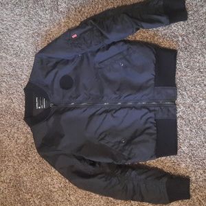 Men's Black Bomber Jacket